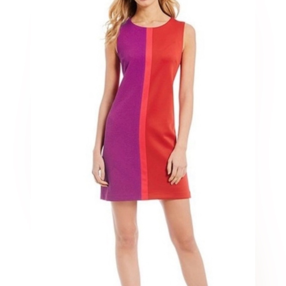 Betsey Johnson Sz.2 Colorblock Sleeveless Dress BNWT